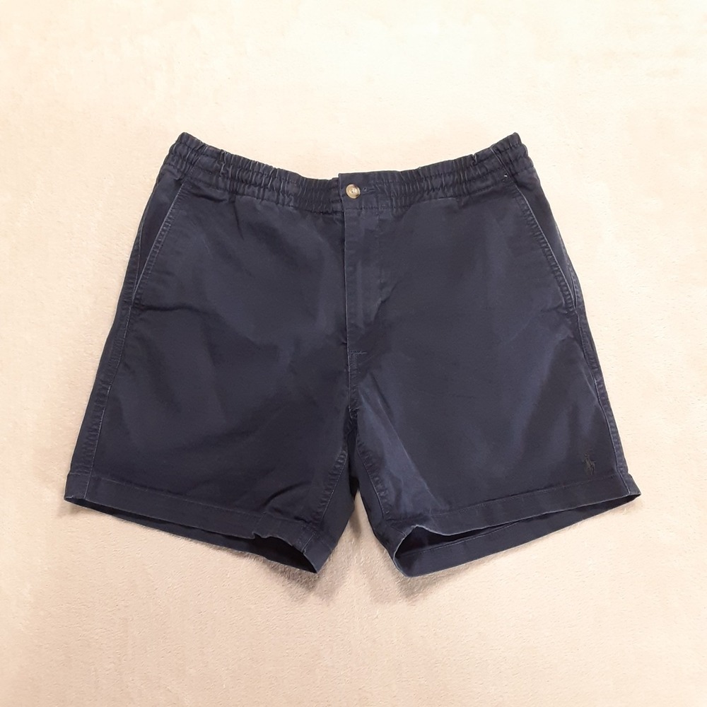 Polo Ralph Lauren Mens Prepster Stretch Classic Chino Shorts S 5" Inseam Navy